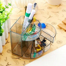 晨光黑透三层组合型塑胶笔筒ABT98443