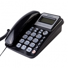 晨光标准经典摇头水晶按键电话机AEQ96755黑