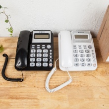 晨光标准经典摇头水晶按键电话机AEQ96755黑