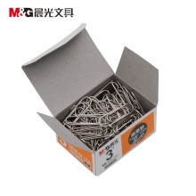 晨光办公用3号金属回形针纸盒装ABS91696
