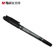 晨光双头记号笔MG2130黑
